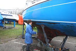 het kaal maken van de huid 